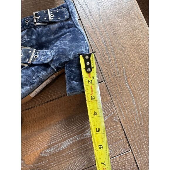 REBECCA MINKOFF Women's Moon Crushed Velvet Logan Booties Size 7.5 - Picture 9 of 9